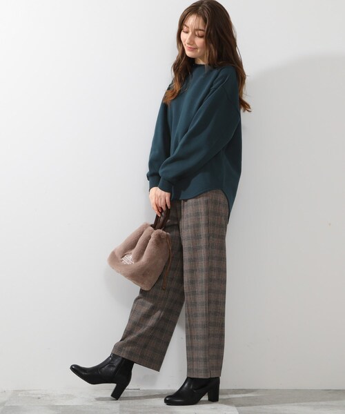 DRESKIP(ドレスキップ)の「◆お袖ぽわんと裏起毛大人スウェット(Tシャツ/カットソー・レディース・ブラック/パープル/モスグリーン/ナチュラル・02/03/04)」の9枚目の写真