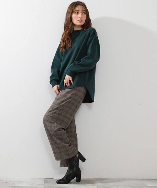 DRESKIP(ドレスキップ)の「◆お袖ぽわんと裏起毛大人スウェット(Tシャツ/カットソー・レディース・ブラック/パープル/モスグリーン/ナチュラル・02/03/04)」の6枚目の写真