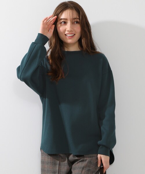 DRESKIP(ドレスキップ)の「◆お袖ぽわんと裏起毛大人スウェット(Tシャツ/カットソー・レディース・ブラック/パープル/モスグリーン/ナチュラル・02/03/04)」の12枚目の写真