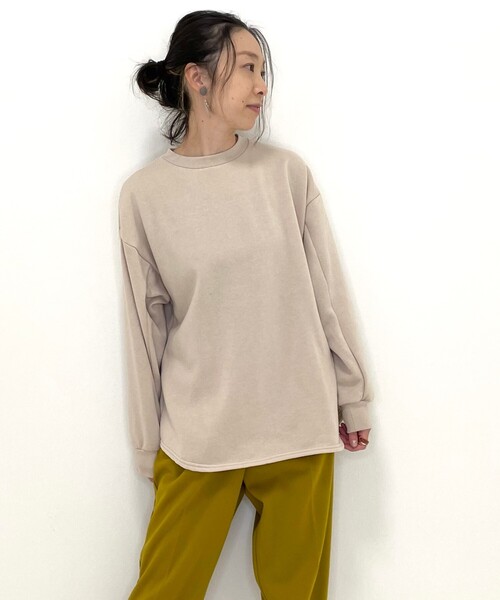 DRESKIP(ドレスキップ)の「◆お袖ぽわんと裏起毛大人スウェット(Tシャツ/カットソー・レディース・ブラック/パープル/モスグリーン/ナチュラル・02/03/04)」の16枚目の写真