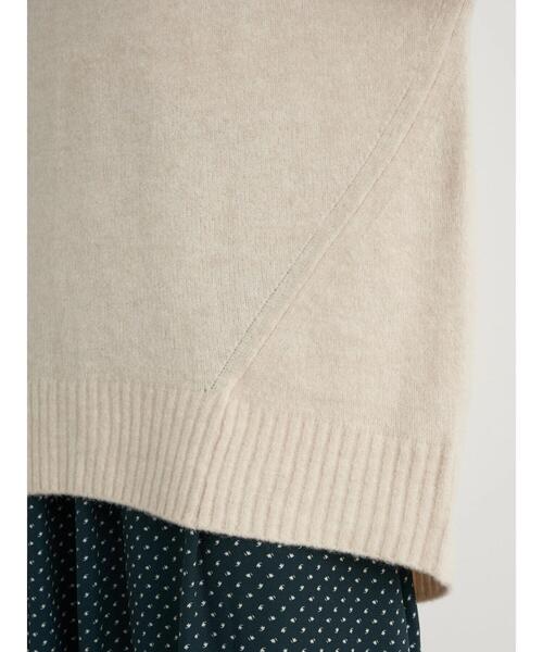 earth music&ecology（アースミュージックアンドエコロジー）の「ブラッシュヤーンチュニック＊（ニット/セーター・レディース・チャコールグレー/ベージュ/アイボリー/ミント・FREE）」の8枚目の写真