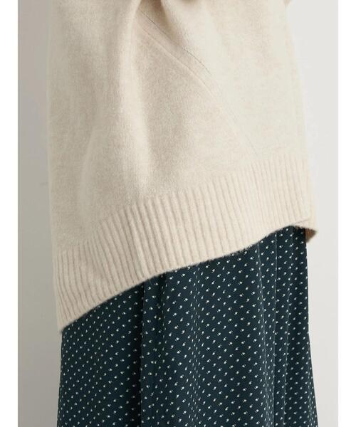 earth music&ecology（アースミュージックアンドエコロジー）の「ブラッシュヤーンチュニック＊（ニット/セーター・レディース・チャコールグレー/ベージュ/アイボリー/ミント・FREE）」の9枚目の写真