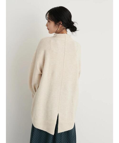 earth music&ecology（アースミュージックアンドエコロジー）の「ブラッシュヤーンチュニック＊（ニット/セーター・レディース・チャコールグレー/ベージュ/アイボリー/ミント・FREE）」の13枚目の写真