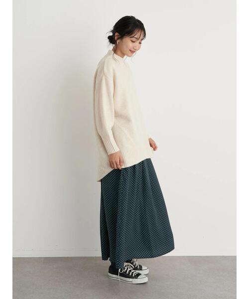 earth music&ecology（アースミュージックアンドエコロジー）の「ブラッシュヤーンチュニック＊（ニット/セーター・レディース・チャコールグレー/ベージュ/アイボリー/ミント・FREE）」の15枚目の写真