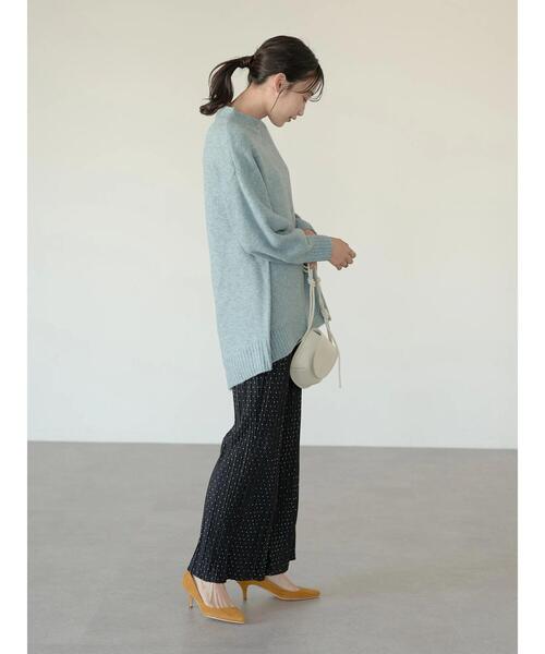 earth music&ecology（アースミュージックアンドエコロジー）の「ブラッシュヤーンチュニック＊（ニット/セーター・レディース・チャコールグレー/ベージュ/アイボリー/ミント・FREE）」の21枚目の写真