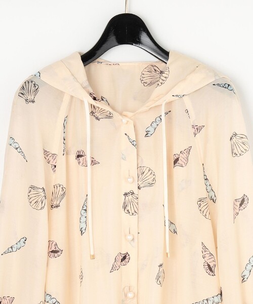 GRACE CLASS（グレースクラス）の「シェルモチーフフーディー（カーディガン/ボレロ・レディース・ネイビー・36）」の7枚目の写真