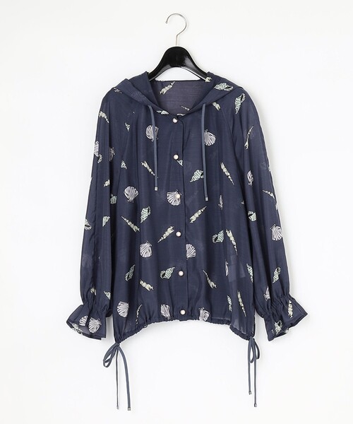 GRACE CLASS（グレースクラス）の「シェルモチーフフーディー（カーディガン/ボレロ・レディース・ネイビー・36）」の20枚目の写真