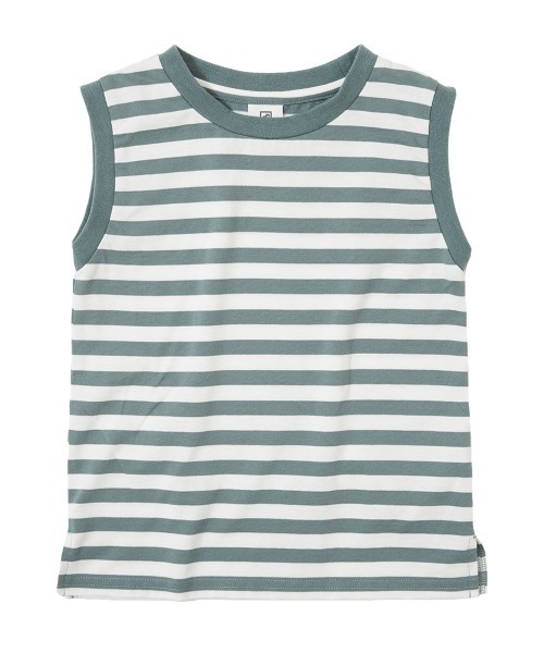 devirock(デビロック)の「先染めボーダーボックスタンクトップ(タンクトップ・キッズ・ブラック/ブルーグレー/ブルー系その他・110cm/100cm/120cm/130cm/140cm/150cm/160cm)」の11枚目の写真