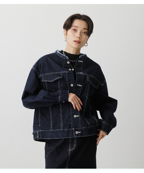 AZUL by moussy（アズールバイマウジー）の「NO COLLAR DENIM