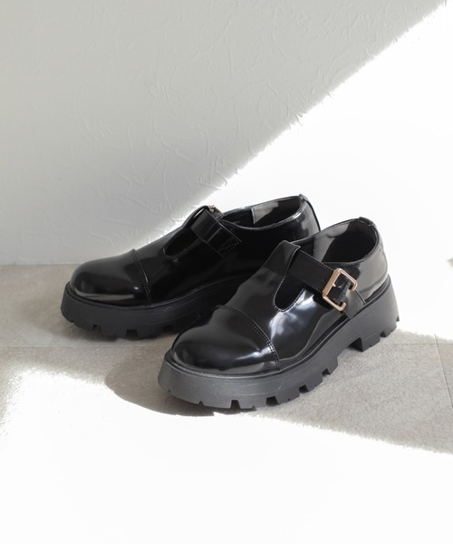 VIVIAN（ヴィヴィアン）の「厚底Ｔストラップマニッシュシューズ ZOZOTOWN+オフィシャルサイト限定商品（ドレスシューズ・レディース・ブラック/ダークブラウン/アイボリー・LL/S/M/L）」の19枚目の写真