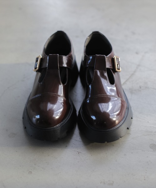 VIVIAN（ヴィヴィアン）の「厚底Ｔストラップマニッシュシューズ ZOZOTOWN+オフィシャルサイト限定商品（ドレスシューズ・レディース・ブラック/ダークブラウン/アイボリー・LL/S/M/L）」の13枚目の写真