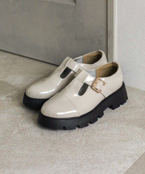 VIVIAN（ヴィヴィアン）の「厚底Ｔストラップマニッシュシューズ ZOZOTOWN+オフィシャルサイト限定商品（ドレスシューズ・レディース・ブラック/ダークブラウン/アイボリー・LL/S/M/L）」の11枚目の写真