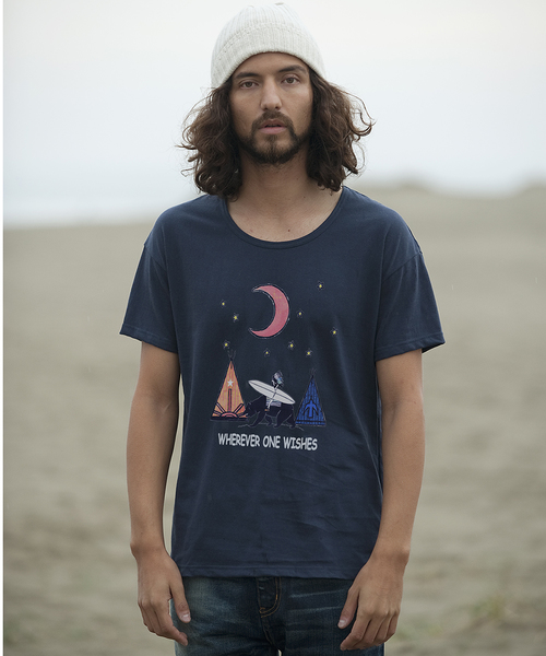 rehacer(レアセル)の「Rising(Tシャツ/カットソー・メンズ・ホワイト/ブラック/チャコールグレー/ネイビー/ブルーグリーン/ワインレッド・MEDIUM/SMALL/LARGE/X-LARGE)」の5枚目の写真