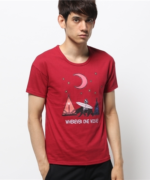 rehacer(レアセル)の「Rising(Tシャツ/カットソー・メンズ・ホワイト/ブラック/チャコールグレー/ネイビー/ブルーグリーン/ワインレッド・MEDIUM/SMALL/LARGE/X-LARGE)」の11枚目の写真