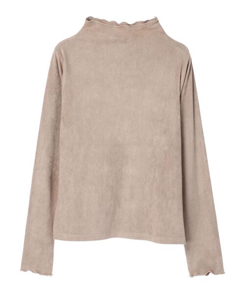 Sugar spoon（シュガースプーン）の「・SUGAR SPOON モールリブハイネック＊（Tシャツ/カットソー・レディース・ベージュ/グレー/グリーン/アイボリー・FREE）」の8枚目の写真