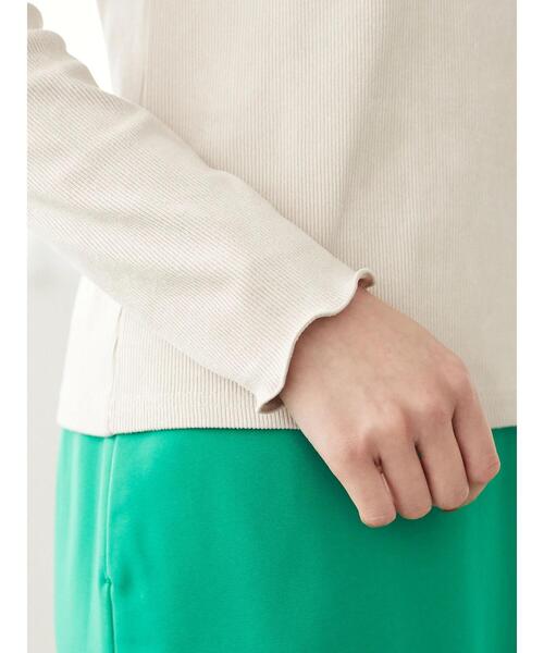 Sugar spoon（シュガースプーン）の「・SUGAR SPOON モールリブハイネック＊（Tシャツ/カットソー・レディース・ベージュ/グレー/グリーン/アイボリー・FREE）」の18枚目の写真