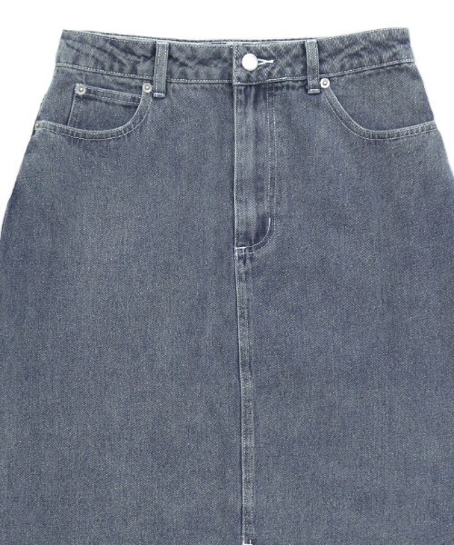 select MOCA(セレクトモカ)の「センタースリットロングデニムスカート(スカート・レディース・ライトブルー/グレー・SMALL/MEDIUM)」の21枚目の写真
