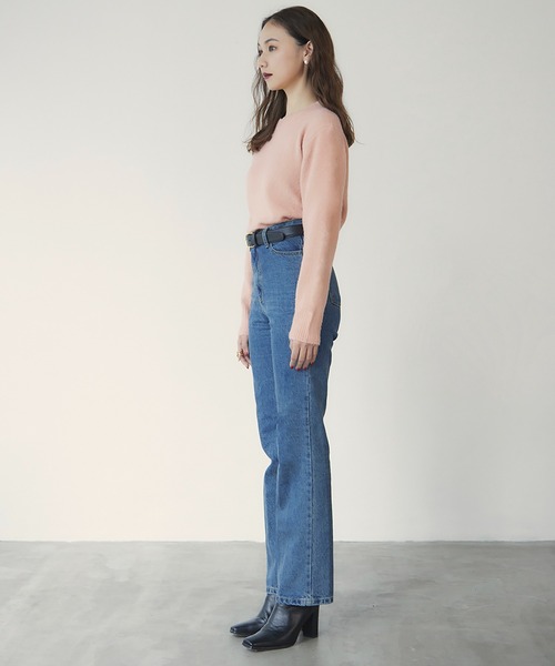 RANDEBOO（ランデブー）の「Classic soft knit（ニット/セーター・レディース・ライトグレー系/ピンク/ブルー・FREE）」の8枚目の写真