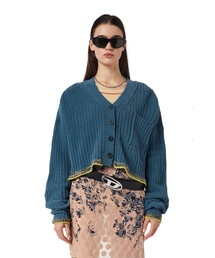 DIESEL | レディース カーディガン ニット トップス ルーズフィット(カーディガン/ボレロ)