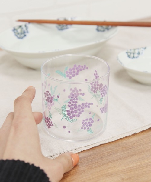 studio CLIP(スタディオクリップ)の「ミモザグラス(グラス/マグカップ/タンブラー・レディース・パープル/イエロー/ブルー/ホワイト・FREE)」の3枚目の写真