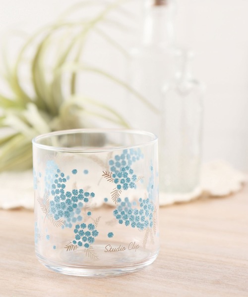 studio CLIP(スタディオクリップ)の「ミモザグラス(グラス/マグカップ/タンブラー・レディース・パープル/イエロー/ブルー/ホワイト・FREE)」の1枚目の写真