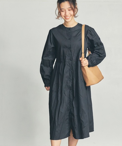 toucher du brise(トゥシェドブリーズ)の「【着回し力抜群】ロングシャツワンピース(ワンピース・レディース・ブラック/ベージュ/オフホワイト・M)」の8枚目の写真