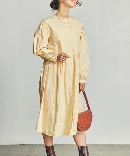 toucher du brise(トゥシェドブリーズ)の「【着回し力抜群】ロングシャツワンピース(ワンピース・レディース・ブラック/ベージュ/オフホワイト・M)」の15枚目の写真