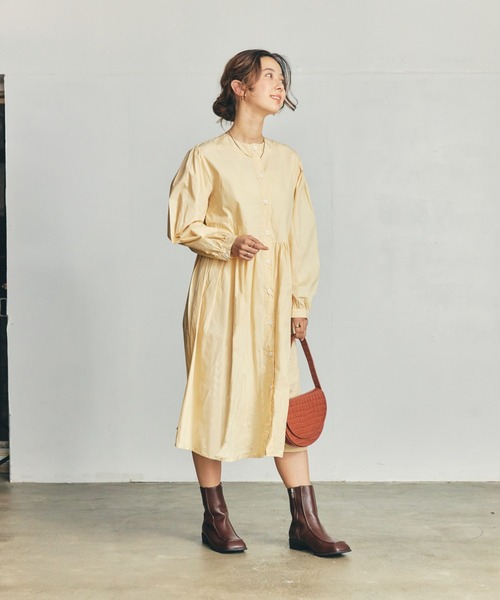 toucher du brise(トゥシェドブリーズ)の「【着回し力抜群】ロングシャツワンピース(ワンピース・レディース・ブラック/ベージュ/オフホワイト・M)」の19枚目の写真