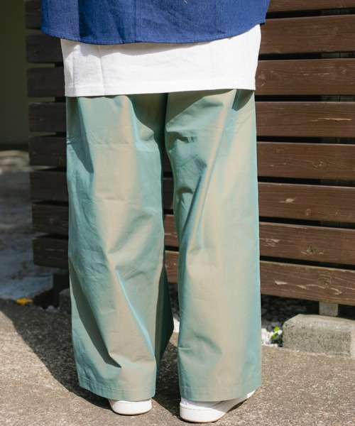 BROKEN BASE(ブロークンベース)の「ツイルコットンワイドパンツ(その他パンツ・メンズ・ブラック/カーキ・SMALL/MEDIUM/LARGE)」の4枚目の写真