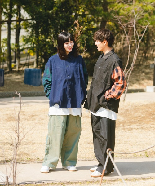 BROKEN BASE(ブロークンベース)の「ツイルコットンワイドパンツ(その他パンツ・メンズ・ブラック/カーキ・SMALL/MEDIUM/LARGE)」の7枚目の写真