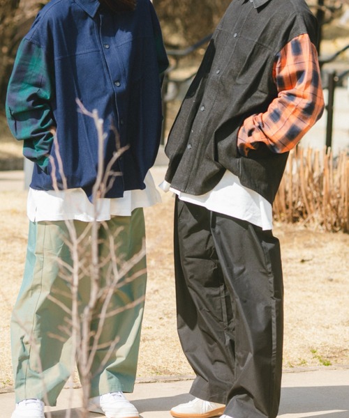 BROKEN BASE(ブロークンベース)の「ツイルコットンワイドパンツ(その他パンツ・メンズ・ブラック/カーキ・SMALL/MEDIUM/LARGE)」の8枚目の写真