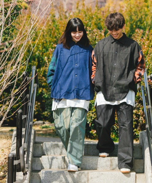 BROKEN BASE(ブロークンベース)の「ツイルコットンワイドパンツ(その他パンツ・メンズ・ブラック/カーキ・SMALL/MEDIUM/LARGE)」の11枚目の写真