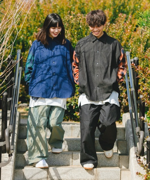 BROKEN BASE(ブロークンベース)の「ツイルコットンワイドパンツ(その他パンツ・メンズ・ブラック/カーキ・SMALL/MEDIUM/LARGE)」の12枚目の写真