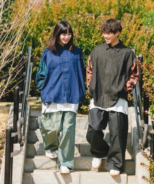 BROKEN BASE(ブロークンベース)の「ツイルコットンワイドパンツ(その他パンツ・メンズ・ブラック/カーキ・SMALL/MEDIUM/LARGE)」の13枚目の写真