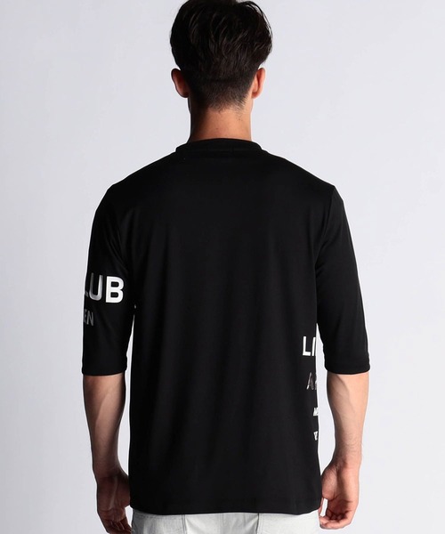 NICOLE CLUB FOR MEN（ニコルクラブフォーメン）の「ロゴプリント　５分袖Ｔシャツ（Tシャツ/カットソー・メンズ・ホワイト/ブラック/ネイビー/シルバーグレー/テラコッタ・MEDIUM/LARGE/X-LARGE）」の15枚目の写真