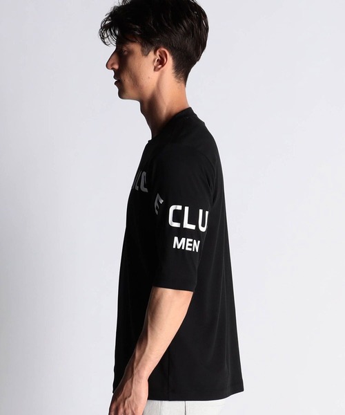 NICOLE CLUB FOR MEN（ニコルクラブフォーメン）の「ロゴプリント　５分袖Ｔシャツ（Tシャツ/カットソー・メンズ・ホワイト/ブラック/ネイビー/シルバーグレー/テラコッタ・MEDIUM/LARGE/X-LARGE）」の16枚目の写真