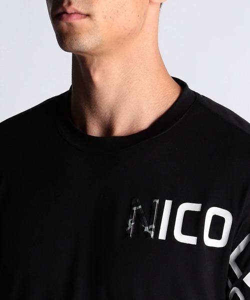 NICOLE CLUB FOR MEN（ニコルクラブフォーメン）の「ロゴプリント　５分袖Ｔシャツ（Tシャツ/カットソー・メンズ・ホワイト/ブラック/ネイビー/シルバーグレー/テラコッタ・MEDIUM/LARGE/X-LARGE）」の17枚目の写真