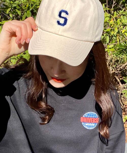 INGNI（イング）の「S-CAP（キャップ・レディース・ネイビー/オフホワイト/グリーン・ONE SIZE）」の2枚目の写真