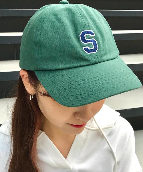 INGNI（イング）の「S-CAP（キャップ・レディース・ネイビー/オフホワイト/グリーン・ONE SIZE）」の3枚目の写真