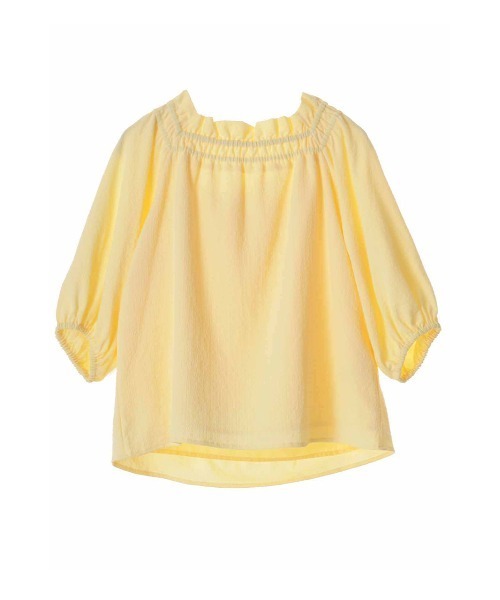 31 Sons de mode(トランテアン ソン ドゥ モード)の「ボリュームスリーブブラウス(シャツ/ブラウス・レディース・オフホワイト/イエロー・36)」の1枚目の写真