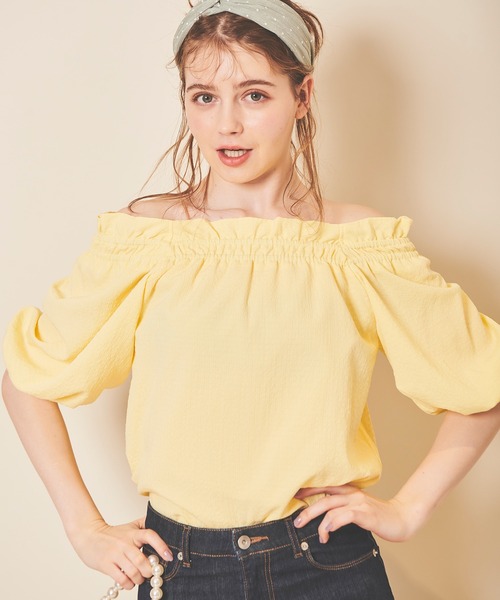 31 Sons de mode(トランテアン ソン ドゥ モード)の「ボリュームスリーブブラウス(シャツ/ブラウス・レディース・オフホワイト/イエロー・36)」の11枚目の写真