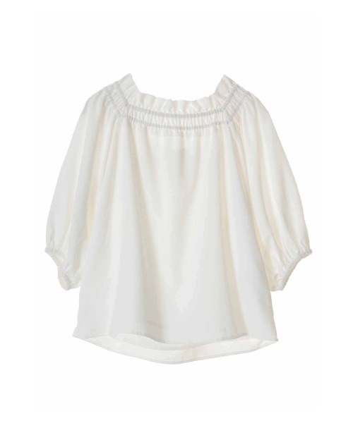 31 Sons de mode(トランテアン ソン ドゥ モード)の「ボリュームスリーブブラウス(シャツ/ブラウス・レディース・オフホワイト/イエロー・36)」の16枚目の写真