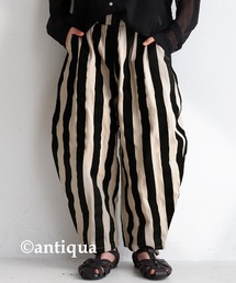 antiqua | こなれ見せ確実。太ストライプバルーンパンツ(その他パンツ)