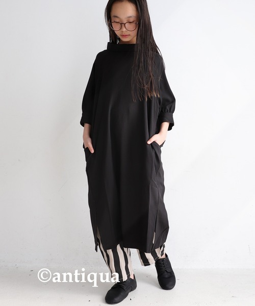 antiqua(アンティカ)の「綿100%太ストライプバルーンパンツ(その他パンツ・キッズ・ブラック・6/5/4/3)」の7枚目の写真