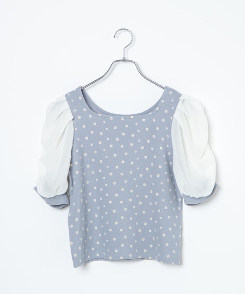 WEGO（ウィゴー）の「WEGO/袖ボリュームプルオーバー（Tシャツ/カットソー・レディース・ホワイト/ブラック/ブルー系その他・FREE）」の14枚目の写真