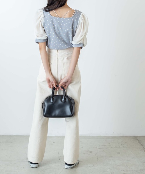 WEGO（ウィゴー）の「WEGO/袖ボリュームプルオーバー（Tシャツ/カットソー・レディース・ホワイト/ブラック/ブルー系その他・FREE）」の12枚目の写真