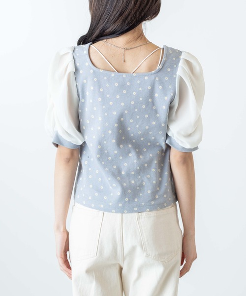 WEGO（ウィゴー）の「WEGO/袖ボリュームプルオーバー（Tシャツ/カットソー・レディース・ホワイト/ブラック/ブルー系その他・FREE）」の21枚目の写真