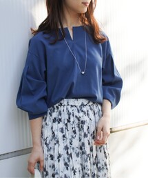 UNTITLED | ドライタッチ キーネックブラウス(シャツ/ブラウス)