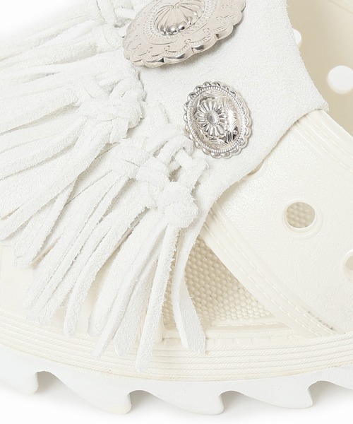 BENCH(ベンチ)の「■■■別注【BENCH/ベンチ】 BENSAN-D SUEDE FRINGE CONCHO:サンダル(サンダル・レディース・ホワイト/ブラック・S/M)」の14枚目の写真
