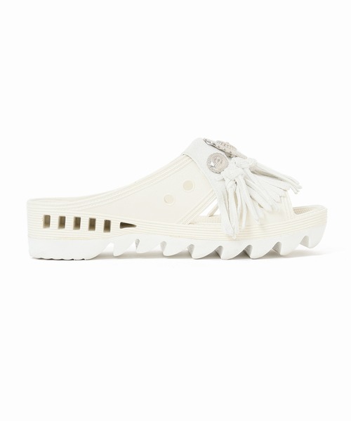 BENCH(ベンチ)の「■■■別注【BENCH/ベンチ】 BENSAN-D SUEDE FRINGE CONCHO:サンダル(サンダル・レディース・ホワイト/ブラック・S/M)」の7枚目の写真